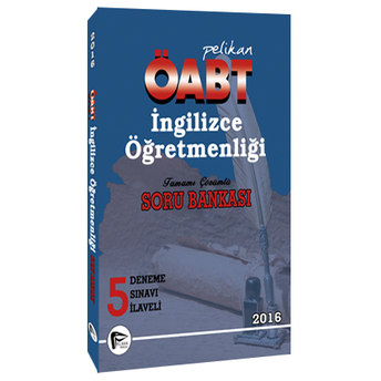 Pelikan Kpss Öabt Ingilizce Öğretmenliği Çözümlü Soru Bankası 5 Deneme Sınavı 2016 Komisyon