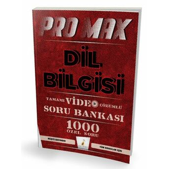 Pelikan Promax Dil Bilgisi Tamamı Video Çözümlü Soru Bankası Rüştü Bayındır