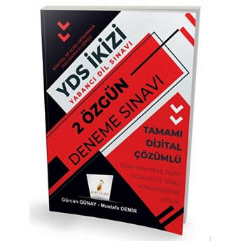 Pelikan Yds Ikizi 2 Deneme Dijital Çözümlü (Yeni) Gürcan Günay, Mustafa Demir