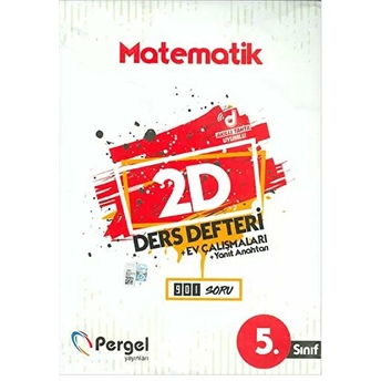 Pergel 5. Sınıf Matematik 2D Ders Defteri Ev Çalışmaları (Yeni) Kolektif