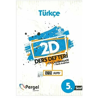 Pergel 5. Sınıf Türkçe 2D Ders Defteri