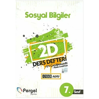 Pergel 7. Sınıf Sosyal Bilgiler 2D Ders Defteri Ev Çalışmaları (Yeni) Kolektıf