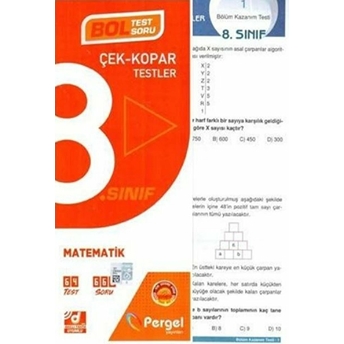 Pergel 8. Sınıf Matematik Çek Kopar Yaprak Test Kolektif