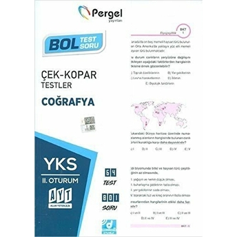 Pergel Ayt Coğrafya Çek-Kopar Yaprak Test (Yeni) Kolektıf