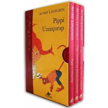 Pippi Uzunçorap Serisi Kutulu Özel Set (3 Kitap - Ciltli) Astrid Lindgren