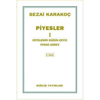 Piyesler 1 Sezai Karakoç