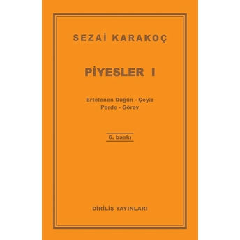 Piyesler 1 Sezai Karakoç