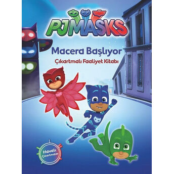 Pjmasks-Macera Başlıyor-Çıkartmalı Faaliyet Kitabı Kolektif