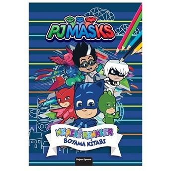 Pjmasks Neşeli Renkler Boyama Kitabı