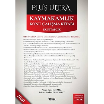 Plus Ultra Kaymakamlık Konu Çalışma Kitabı - Sami Sönmez