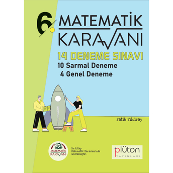 Plüton Yayınları Matematik Karavanı 6. Sınıf 14 Deneme Sınavı Fatih Yıldıray