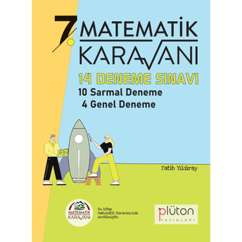 Plüton Yayınları Matematik Karavanı 7. Sınıf 14 Deneme Sınavı Fatih Yıldıray