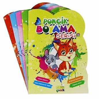 Ponçik Boyama Serisi (Şekilli Kesim, 5 Kitap Set) Kolektif