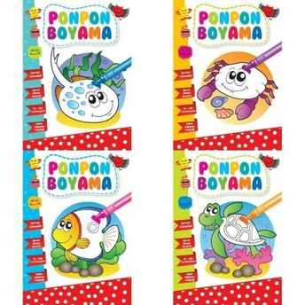 Ponpon Boyama - 4 Kitap Takım Kolektif