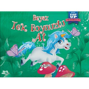 Pop-Up Mini Tek Boynuzlu At - Beyaz Tek Boynuzlu At Kolektıf