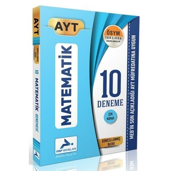 Prf Yayınları Ayt Matematik 10 Branş Deneme Komisyon