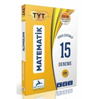 Prf Yayınları Tyt Matematik 15 Deneme Komisyon