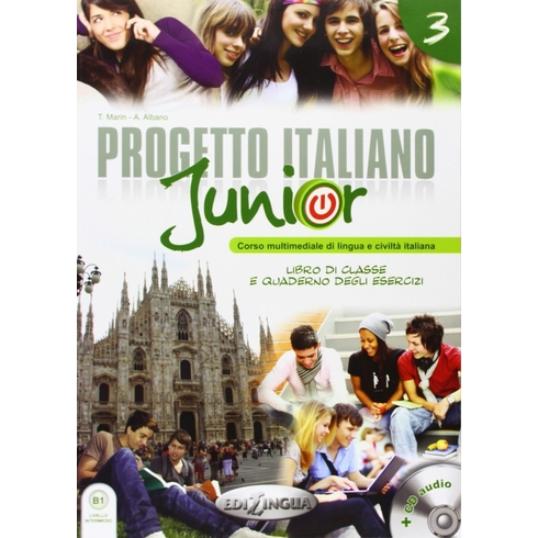 Progetto Italiano Junior 3 (Ders Kitabı Ve Çalışma Kitabı+Cd) Italyanca Orta Seviye-T. Marin