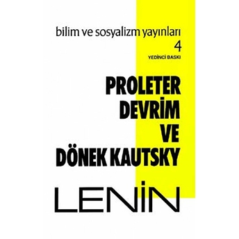 Proleter Devrim Ve Dönek Kautsky Vladimir Ilyiç Lenin