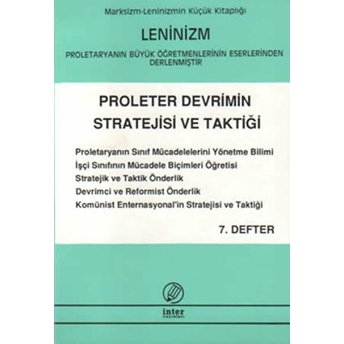 Proleter Devrimin Stratejisi Ve Taktiği Kolektif