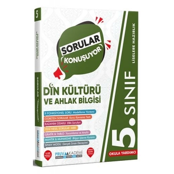 Pruva Akademi 5. Sınıf Din Kültürü Ve Ahlak Bilgisi Sorular Konuşuyor Soru Bankası Komisyon