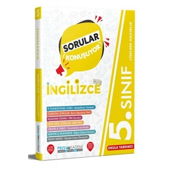 Pruva Akademi 5.Sınıf Sorular Konuşuyor Ingilizce Soru Bankası Komisyon