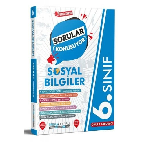 Pruva Akademi 6. Sınıf Sorular Konuşuyor Sosyal Bilgiler Komisyon