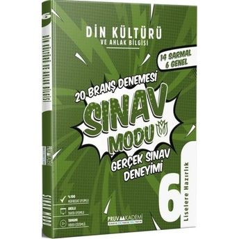 Pruva Akademi 6. Sınıf Sosyal Bilgiler Deneme Komisyon