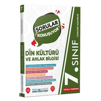 Pruva Akademi 7. Sınıf Din Kültürü Ve Ahlak Bilgisi Sorular Konuşuyor Soru Bankası Komisyon