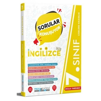 Pruva Akademi 7. Sınıf Sorular Konuşuyor Ingilizce Soru Bankası Komisyon