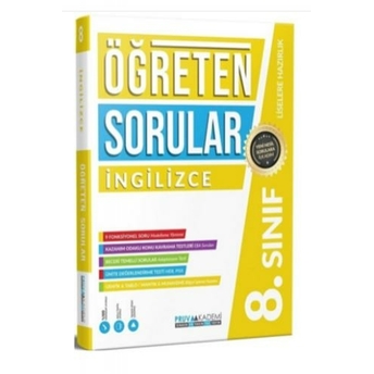 Pruva Akademi 8. Sınıf Öğreten Sorular Ingilizce Soru Bankası Komisyon