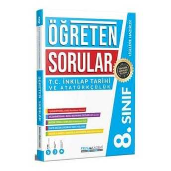 Pruva Akademi 8. Sınıf Öğreten Sorular T.c. Inkılap Tarihi Ve Atatürkçülük Soru Bankası Komisyon