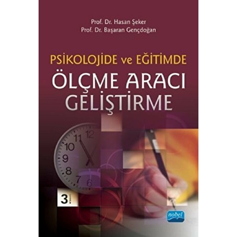 Psikolojide Ve Eğitimde Ölçme Aracı Geliştirme Hasan Şeker