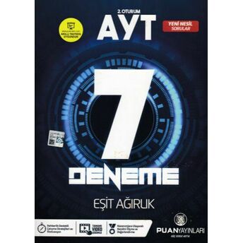 Puan Ayt 2. Oturum Ayt 7 Deneme Eşit Ağırlık (Yeni) Kolektif