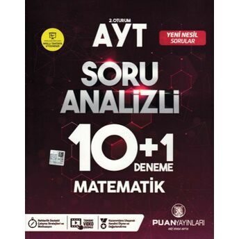 Puan Ayt 2. Oturum Soru Analizli 10 1 Deneme Matematik (Yeni) Kolektif