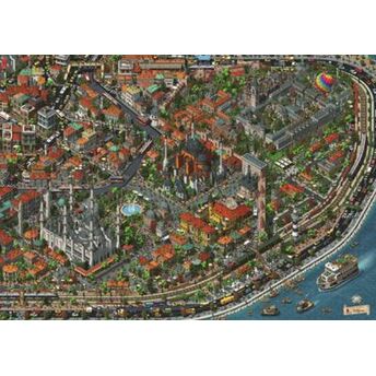 Puzzle 3000 Parça Fractal Istanbul Kolektif