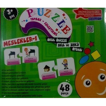 Puzzle Yapboz-Eşleştirme Meslekler 1 - 48 Parça