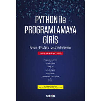 Python Ile Programlamaya Giriş Olcay Taner Yıldız