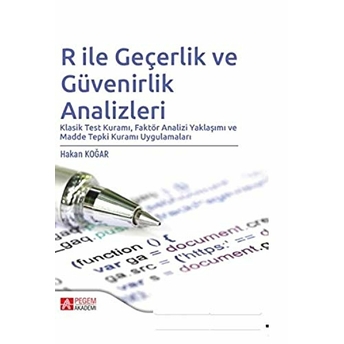 R Ile Geçerlik Ve Güvenirlik Analizleri - Hakan Koğar