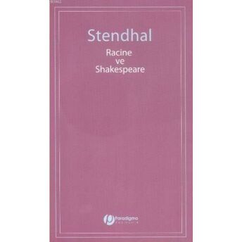 Racine Ve Shakespeare Stendhal (Henri Beyle Stendhal)