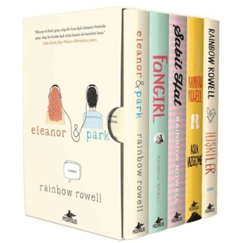 Rainbow Rowell Kitapları Özel Kutulu Set (Ciltli 5 Kitap) Rainbow Rowell