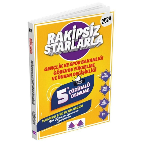 Rakipsiz Uzem 2024 Gys Gençlik Ve Spor Bakanlığı Rakipsiz Starlarla 5 Deneme Çözümlü Hasan Bal