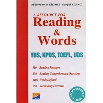 Reading Words Yds Kpds Toefl Uds Abdurrahman Kilimci,Songül Kilimci