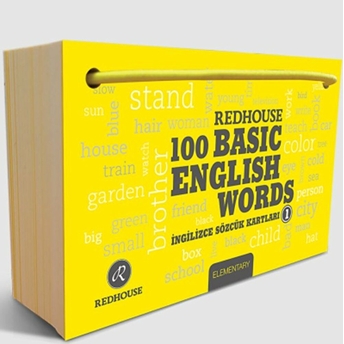 Redhouse 100 Basic English Words -1 (Ingilizce Sözcük Kartları) Redhouse