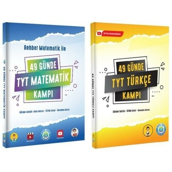 Rehber Matematik Tyt 49 Günde Matematik - Türkçe Kampı 2' Li Set Komisyon