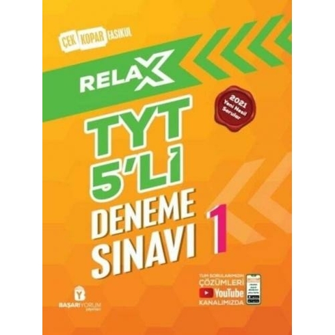 Relax Tyt 5Li Deneme Sınavı Kolektif