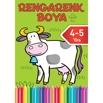 Rengarenk Boya -4 / 4-5 Yaş Yeşil Kitap Kolektif