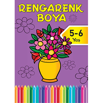 Rengarenk Boya -5 / 5-6 Yaş Mor Kitap Kolektif