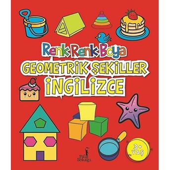 Renk Renk Boya Geometrik Şekiller Ingilizce