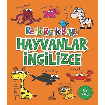 Renk Renk Boya Hayvanlar Ingilizce